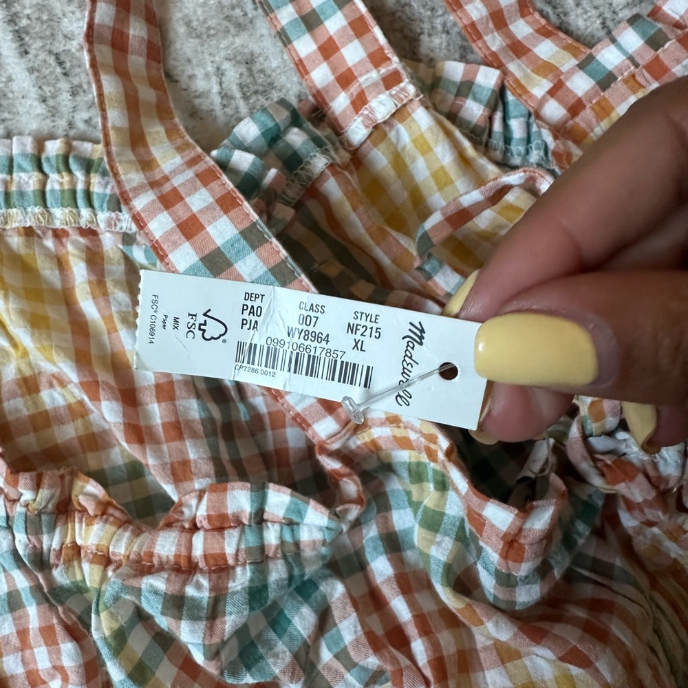 Madewell Multicolor Plaid Tank Top - Picture 4 of 4